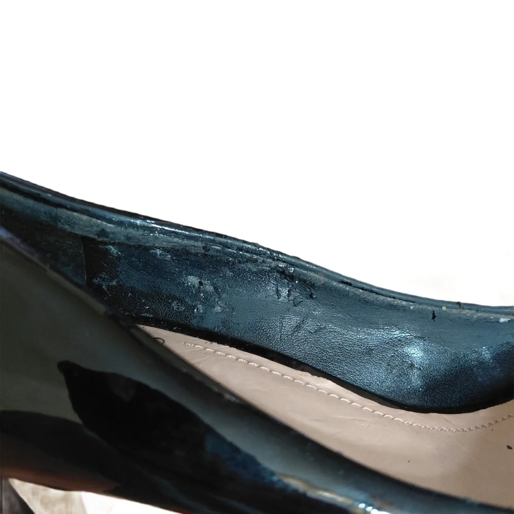 Vince Camuto Black Patent Leather Platform Pumps Women's Size 9 High Heels